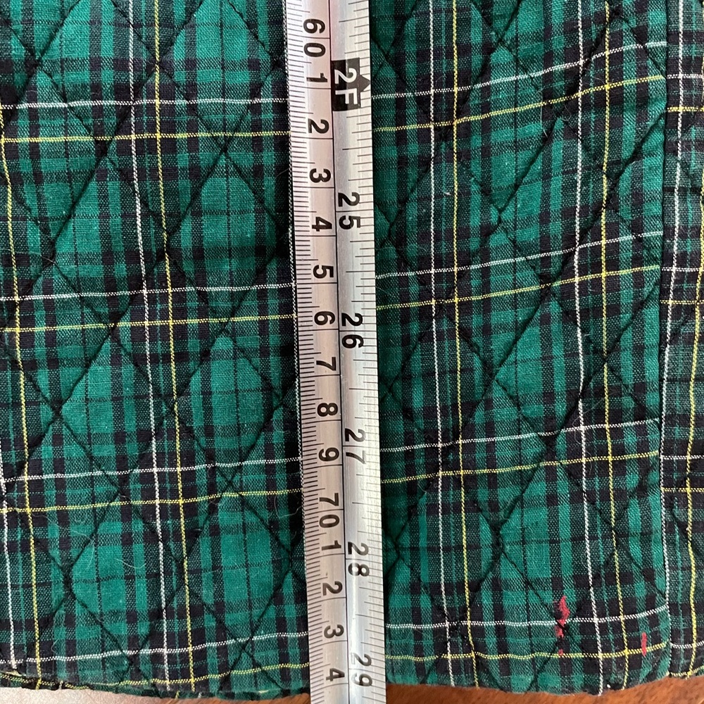 Vintage quilted plaid skirt - Picture 6 of 7
